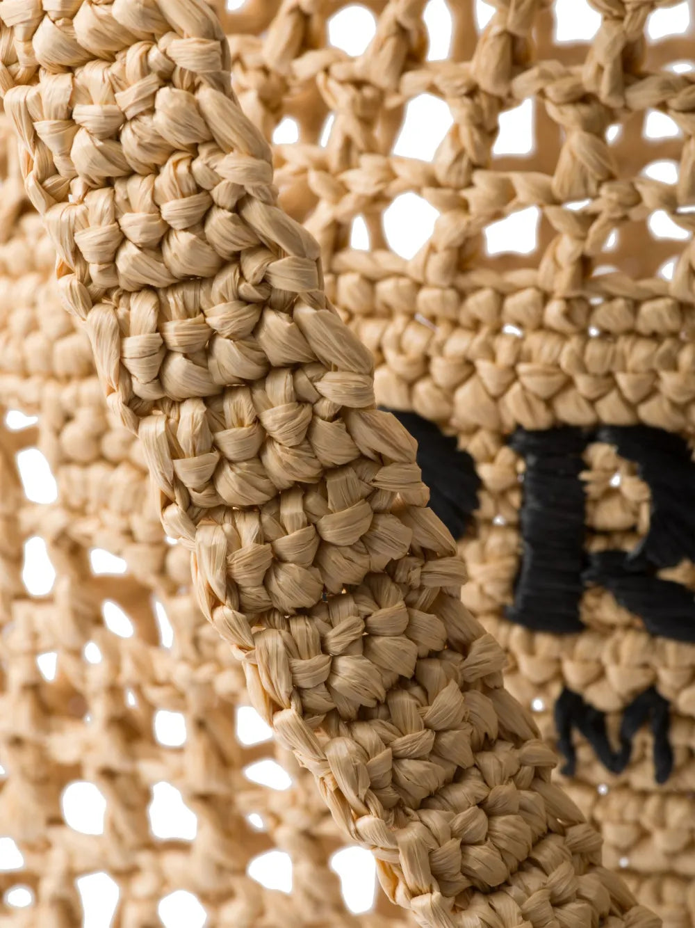 Prada Triangle-Logo Raffia Tote Bag